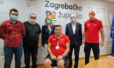 Prijem srebrnog paraolimpijca Velimira Sandora kod zupana Stjepana Kozica 4